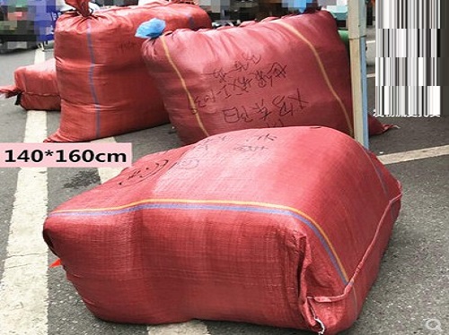 白色手提式塑料拎袋子 服装物流大号透明尼龙袋